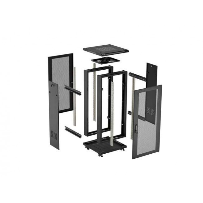 Lanberg FF01-6618-23B rack cabinet 18U Freestanding rack Black Lanberg FF01-6618-23B rack cabinet 18U Freestanding rack Black