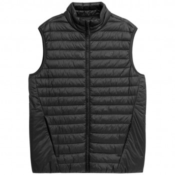 Men's down vest 4F deep black 4FSS23TDJAM082 20S