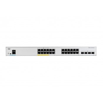 Cisco Catalyst 1000-24FP-4G-L Network Switch, 24 Gigabit Ethernet (GbE) PoE+ Ports, 370W PoE Budget, four 1 G SFP Uplink Ports, Enhanced Limited Lifetime Warranty (C1000-24FP-4G-L)