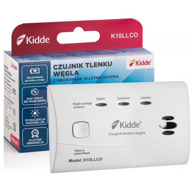 Smoke and carbon monoxide detector K10LLCO KIDDE