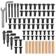 Ergo Office desk divider / organizer, max load 10kg, white and cork board, width 1250mm, black,ER-300 B Ergo Office desk divider / organizer, max load 10kg, white and cork board, width 1250mm, black,ER-300 B