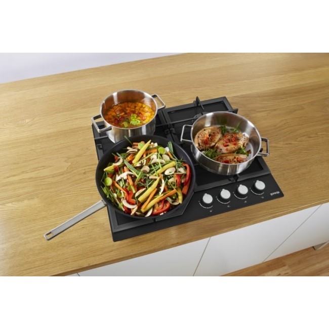 Gorenje GT641KB hob Black Built-in 60 cm Gas 4 zone(s) Gorenje GT641KB hob Black Built-in 60 cm Gas 4 zone(s)