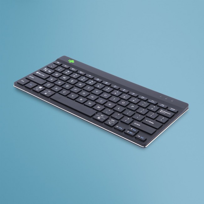 R-Go Tools Ergonomic keyboard R-Go Compact Break, compact keyboard with break software, QWERTY (US), Bluetooth, black