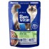 OPTIVITAL Sterile Tasty shreds in gravy with veal - wet cat food - 85g