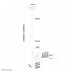 Neomounts FPMA-C060BLACK Monitor/TV mount ceiling 10-40