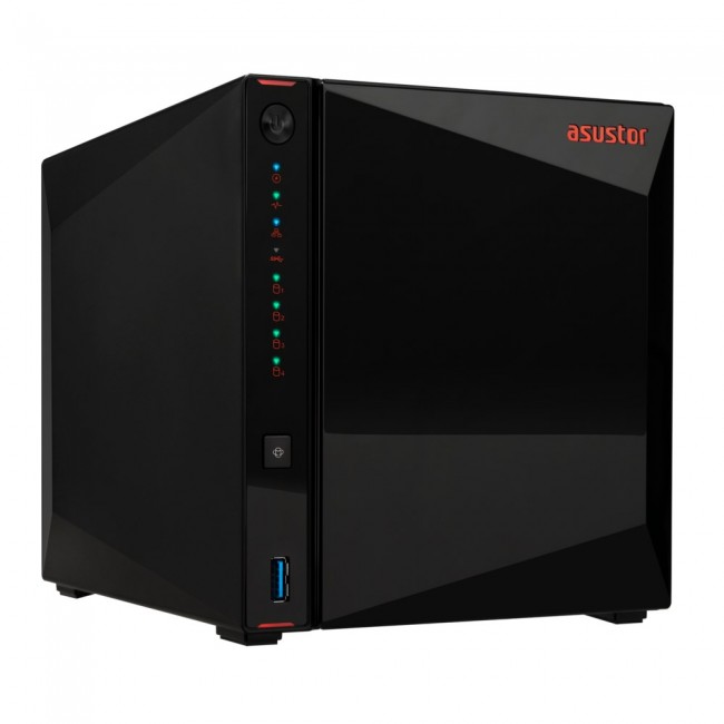 Asustor AS5404T NAS/storage server Intel Celeron N5105 4 GB DDR4 0 TB ADM Black