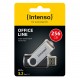 Intenso USB flash drive Office Line, 256 GB, USB-A, 3.2 Gen 1x1, black-silver