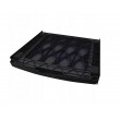 Washing machine and dryer stacking kit with drawer and strap, black