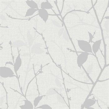 WALLPAPER 122433 BELLE WHITE/SILVER