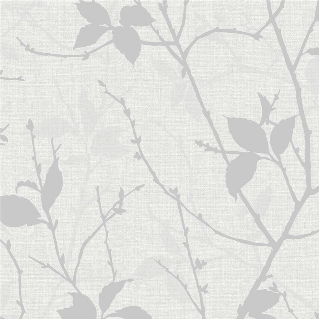 WALLPAPER 122433 BELLE WHITE/SILVER
