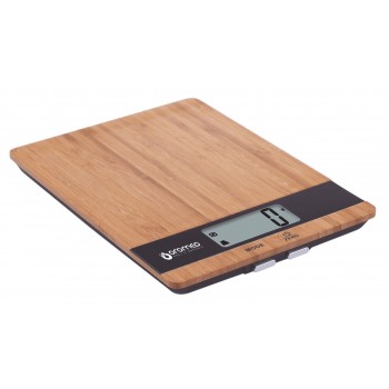 Kitchen scale of bamboo BLACK