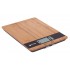 Kitchen scale of bamboo BLACK
