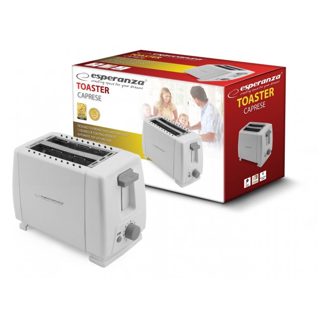 Esperanza EKT001 Caprese 2 slice(s) 600 W White