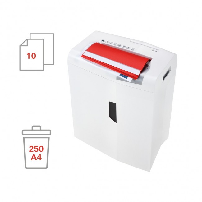 HSM shredstar S10 document shredder, 6 mm + separate CD-cutting mechanism