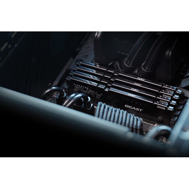 Kingston Technology FURY Beast 128GB 5600MT/s DDR5 CL36 DIMM (Kit of 2) Black