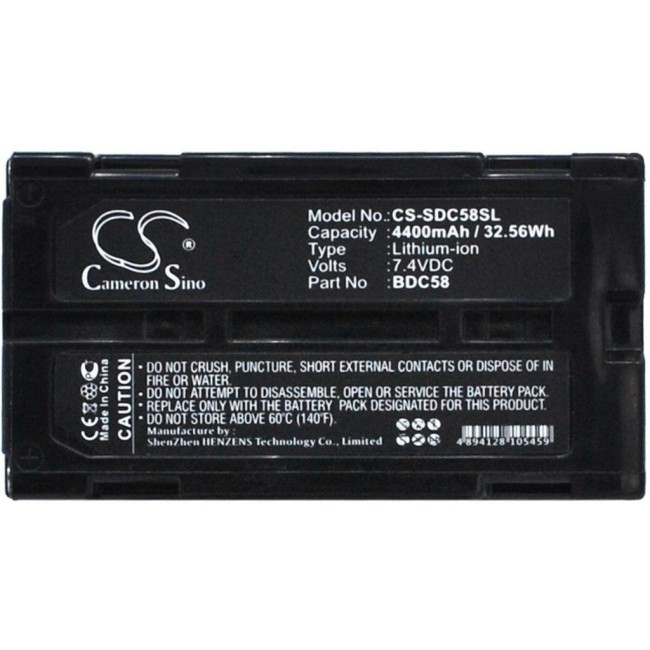 Battery for Sokia BDC-58/70 7.4V4400mAh Li-Ion Battery for Sokia BDC-58/70 7.4V4400mAh Li-Ion