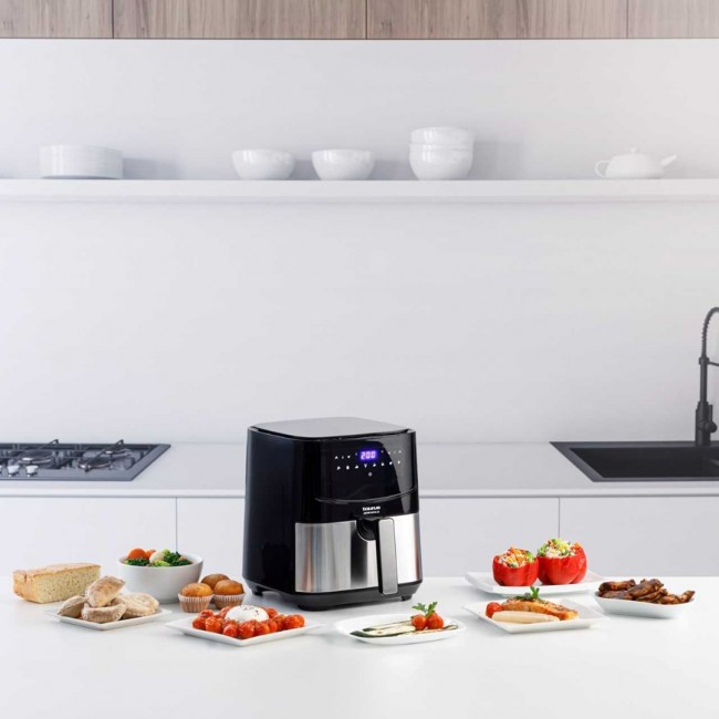Taurus AF1450XD Single 5 L Stand-alone 1450 W Hot air fryer Black, Stainless steel Taurus AF1450XD Single 5 L Stand-alone 1450 W Hot air fryer Black, Stainless steel