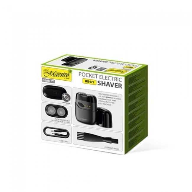 MAESTRO MR-671 USB travel electric shaver MAESTRO MR-671 USB travel electric shaver