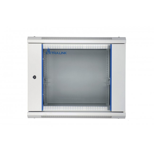 Extralink Rackmount cabinet 9U 600x450 Gray wall mounted