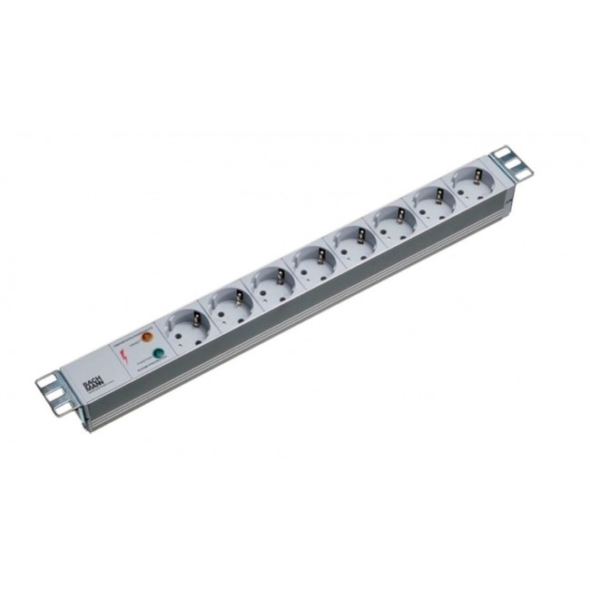 Triton RAB-PD-X08-A1 surge protector Black 8 AC outlet(s) 230 V 2 m