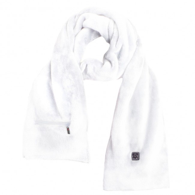 Glovii GA1W winter sport body protection Heated scarf Skiing, Snowboarding Unisex Polyester White