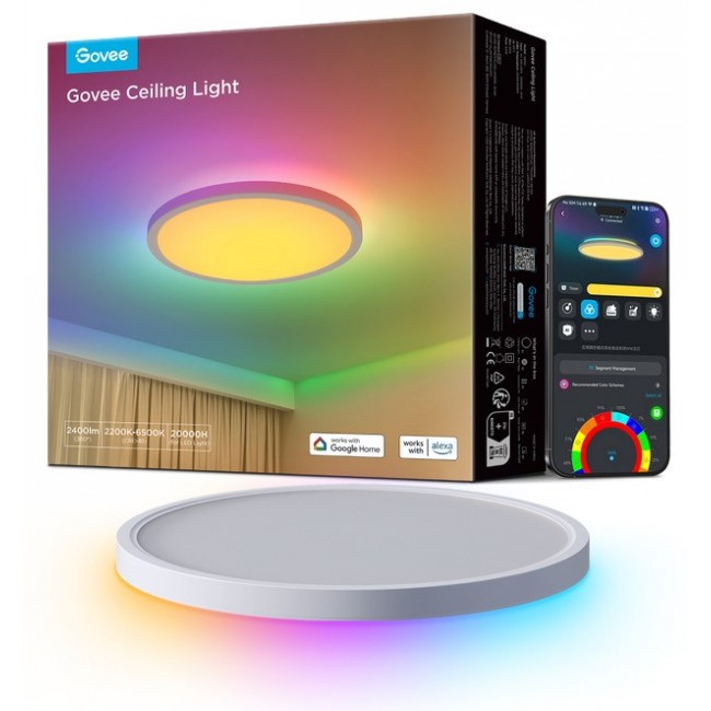 Govee 30cm RGBWW + RGBIC Smart Smart ceiling light Wi-Fi/Bluetooth 28 W