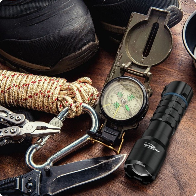 Ansmann TS450RF Black Hand flashlight LED