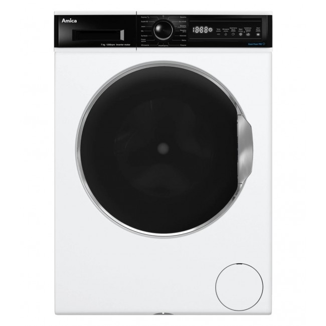 Amica WA3S712ALiSHB SLIM washing machine, 7 kg, 1200 RPM