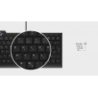 KeySonic KSK-5010ELC (DE) keyboard Home USB QWERTZ German Black