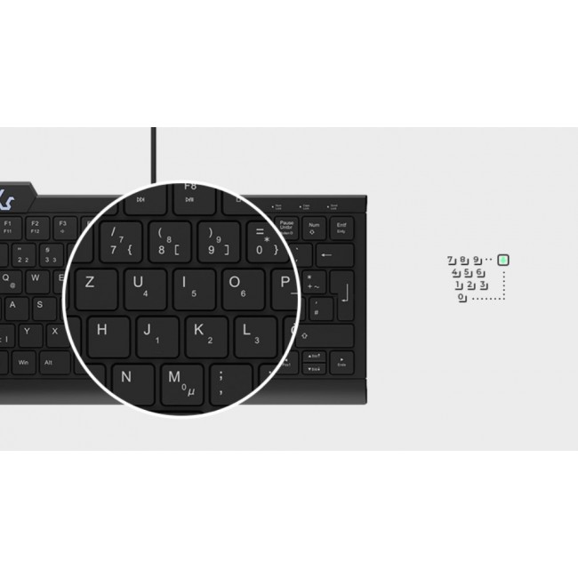 KeySonic KSK-5010ELC (DE) keyboard Home USB QWERTZ German Black