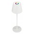 RealPower LED-RGB Tischlampe dimmbar mit Akku,weiss