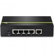 Trendnet TPE-S50 network switch Unmanaged L2 Fast Ethernet (10/100) Power over Ethernet (PoE) Black