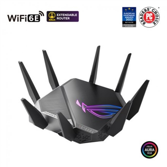 ASUS GT-AXE11000 wireless router Gigabit Ethernet Tri-band (2.4 GHz / 5 GHz / 6 GHz) Black