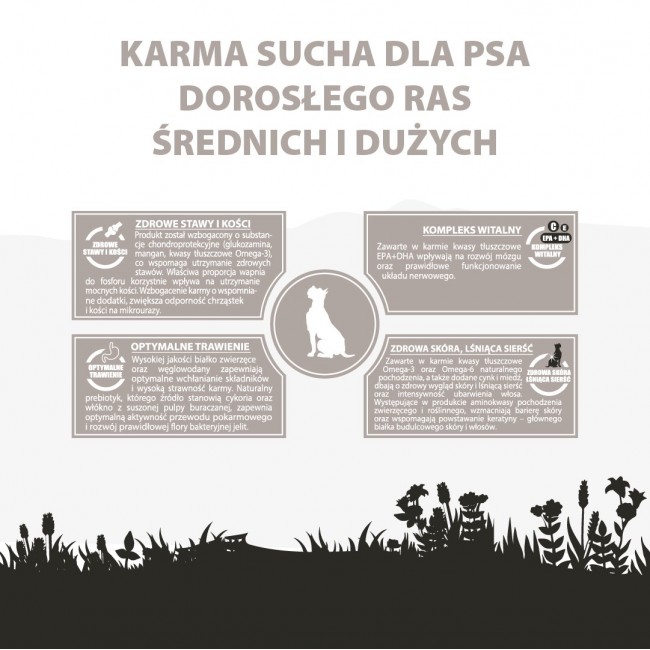 PUPIL Premium Medium and large breeds Rich in lamb and rice - dry dog food - 12kg