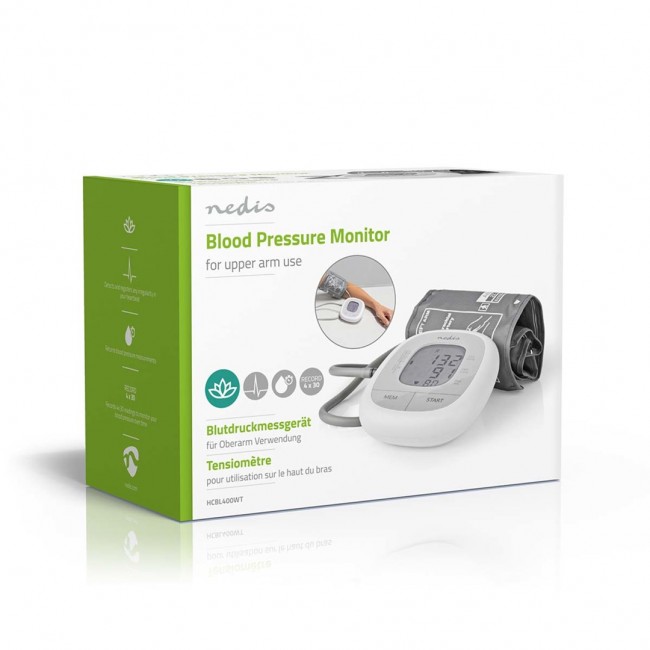 Nedis HCBL400WT blood pressure unit Upper arm Automatic Nedis HCBL400WT blood pressure unit Upper arm Automatic