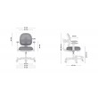 Junior 3.6 Grey swivel chair