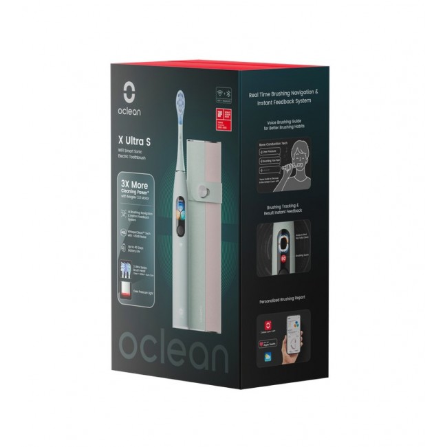 Oclean X Ultra S Adult Oscillating toothbrush Green Oclean X Ultra S Adult Oscillating toothbrush Green