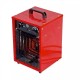 DEDRA DED9921 electric space heater Red 3300 W Convector electric space heater