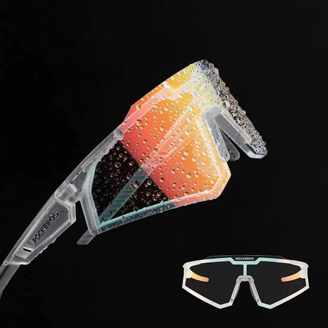 Rockbros SP291 UV400 white photochromic cycling glasses Rockbros SP291 UV400 white photochromic cycling glasses