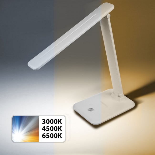 Maclean MCE614W Dimmable LED Desk Lamp Adjustable Folding 9W IP20 3000K 4500K 6500K Maclean MCE614W Dimmable LED Desk Lamp Adjustable Folding 9W IP20 3000K 4500K 6500K