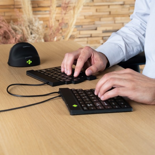 R-Go Tools Ergonomic keyboard R-Go Split Break v2 with break software, ergonomic split keyboard, QWERTY (US), Wired, black R-Go Tools Ergonomic keyboard R-Go Split Break v2 with break software, ergonomic split keyboard, QWERTY (US), Wired, black