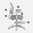 Junior 5.0 Grey swivel chair