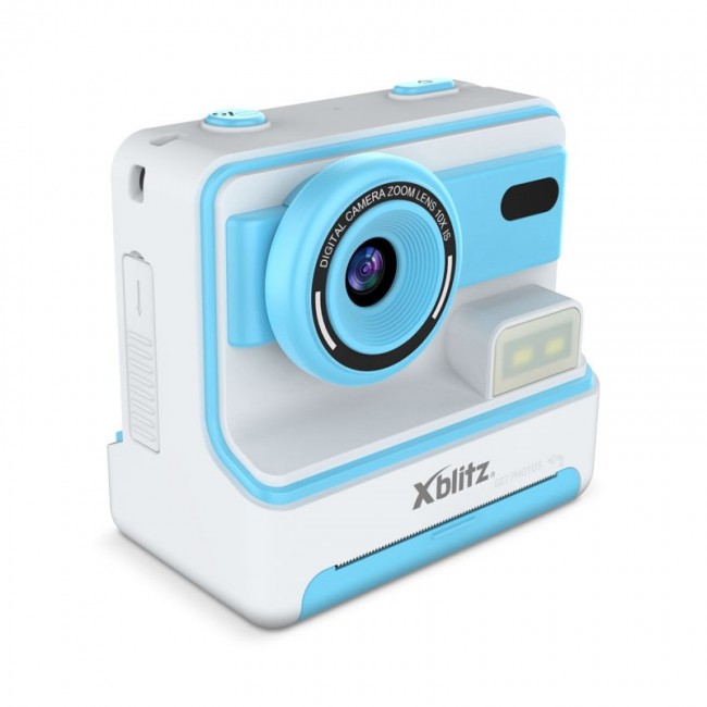 FLASH BLUE INSTANT CAMERA WITH THERMAL PRINTER FOR CHILDREN