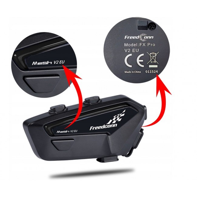 FreedConn FX Pro V2 EU MESH motorcycle intercom