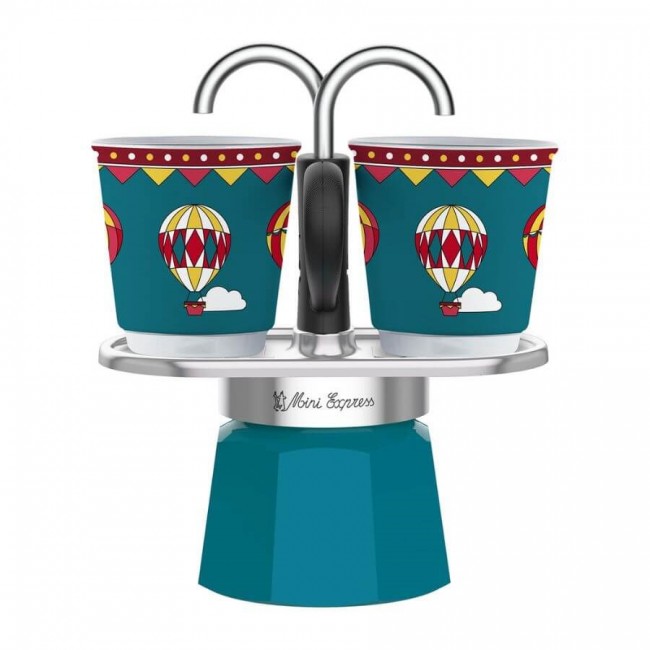 Bialetti Mini Express Winter Wonderland 2TZ coffee machine with two 90ml cups Multicolour Bialetti Mini Express Winter Wonderland 2TZ coffee machine with two 90ml cups Multicolour