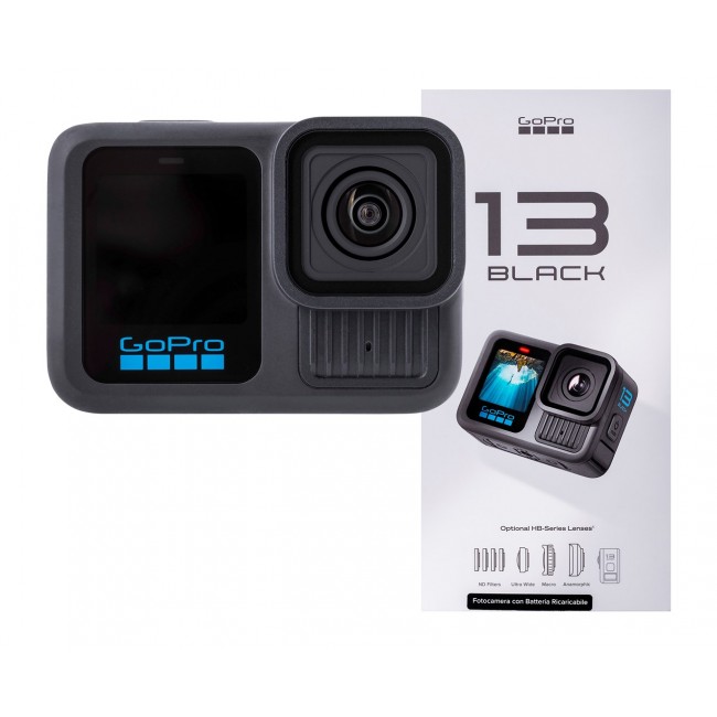 GoPro HERO13 BLACK action sports camera 27.6 MP 5.3K Ultra HD CMOS 25.4 / 1.9 mm (1 / 1.9 GoPro HERO13 BLACK action sports camera 27.6 MP 5.3K Ultra HD CMOS 25.4 / 1.9 mm (1 / 1.9