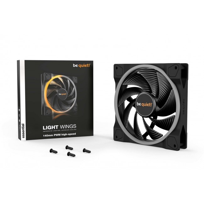 be quiet! Light Wings 140mm ARGB PWM High Speed Fan Black be quiet! Light Wings 140mm ARGB PWM High Speed Fan Black