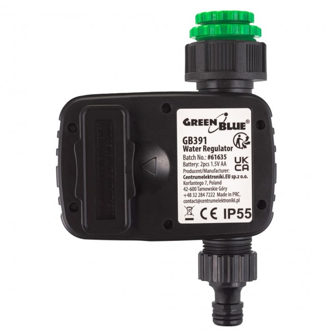 GreenBlue electronic irrigation controller, programmer, power 2x 1.5V AA, GB391 GreenBlue electronic irrigation controller, programmer, power 2x 1.5V AA, GB391