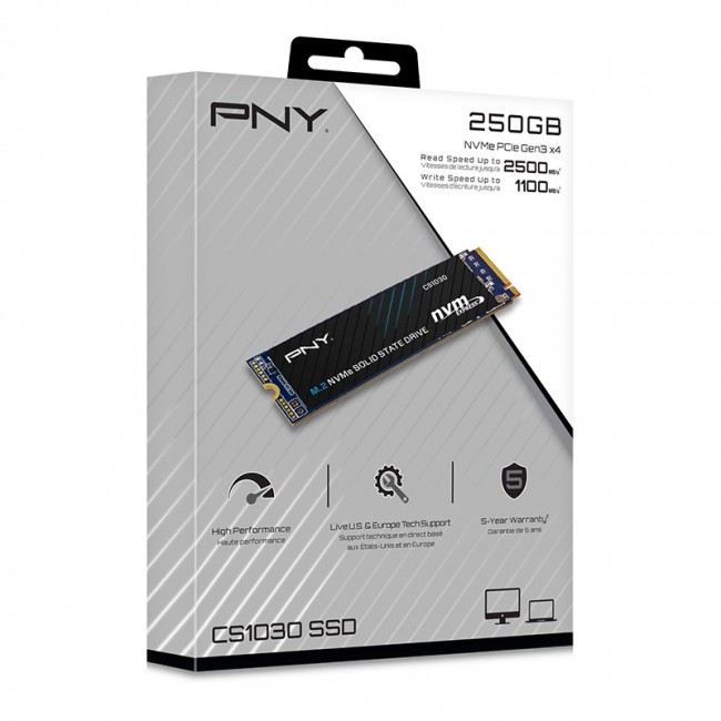 PNY CS1030 M.2 NVMe 250 GB PCI Express 3.0 PNY CS1030 M.2 NVMe 250 GB PCI Express 3.0