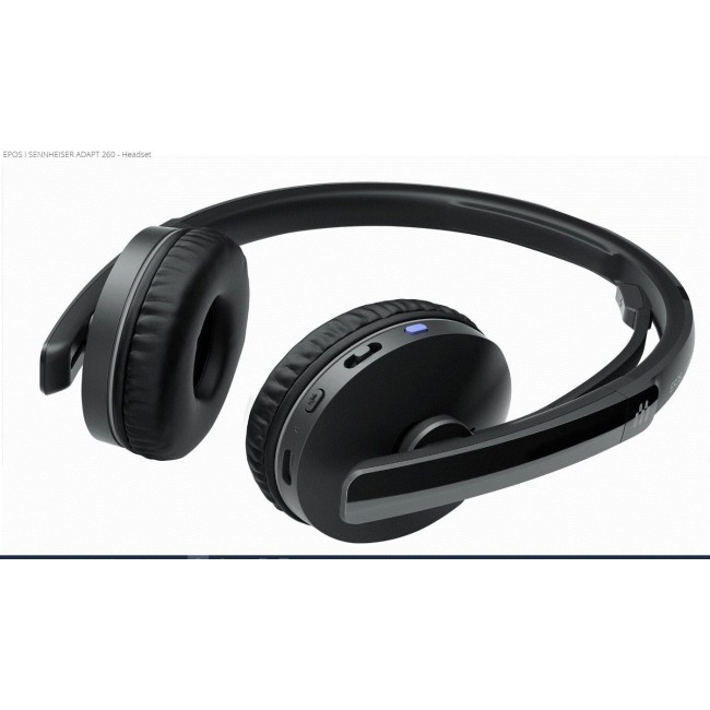 EPOS | SENNHEISER ADAPT 260 Headset Wireless Headband Bluetooth Office/Call Centre Black